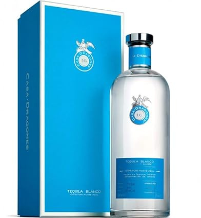 TEQUILA CASA DRAGONES BLANCO 0,7 L