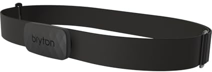 Bryton Sensore Cardio con Fascia ANT+/BLE per Ciclismo, Trasmissione Doppia Bluetooth e ANT+, Compatibile con Ciclocomputer e Smartphone, Batteria CR2032 Sostituibile, IPX7