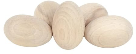 Einfache hölzerne Eier festes decoupage sauberes Handwerk verzieren Buchenholz 60x45mm - die Größe des Hühnereies - groß für Ostern