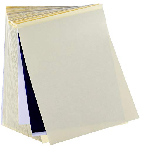 100 Blätter Tattoo Zubehör Tattoo Transferpapier, Cridoz Tattoo Stencil Papier Transferpapier, Blaupause matritzenpapier für Tattoos, DIN A4