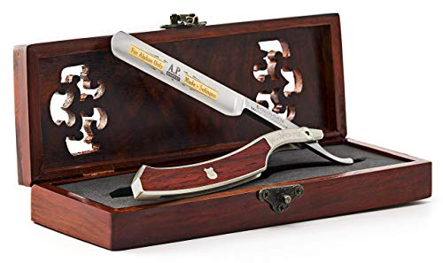 A.P. Donovan – 5/8“ Rasiermesser aus Solingen | mit Goldätzung | Bartpflege für Männer (Rasiermesser)