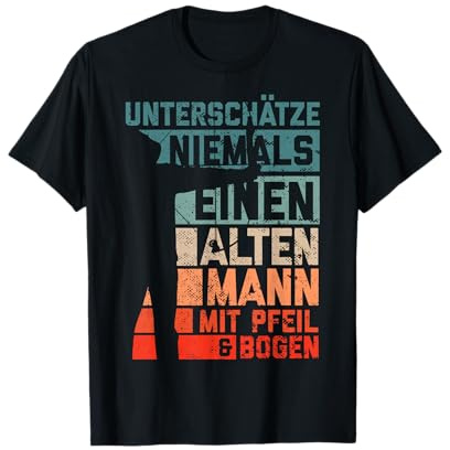 Bogenschießen Bogensport Bogenschütze Pfeil Männer Geschenk T-Shirt