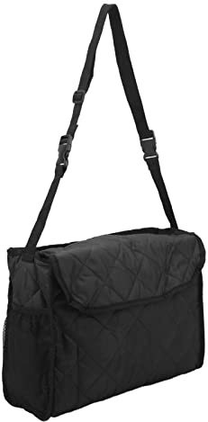 TOPINCN Rollstuhltasche, Rollstuhl-Aufbewahrungstasche Zum Aufhängen, Gesteppte Baumwollbeutel, Zum Aufhängen an der Seite, Haushalts-Walker-Zubehör für Erwachsene, Senioren(Schwarz)