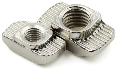 50 Stück M6 Nut 8 Hammermutter, Gewinde 3030 4040 Profil Nutenstein 3D Drucker CNC