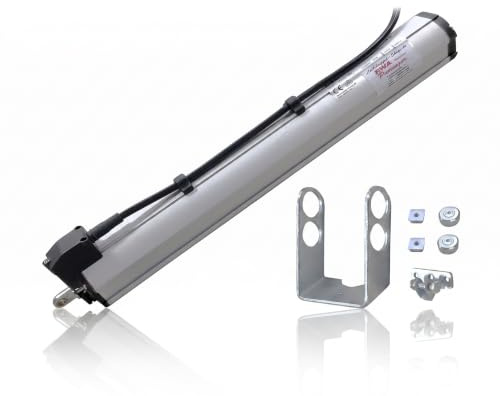Spindelantrieb Elektromotor Motoröffner Lichtkuppel 230V-300mm Hub, 500Nm, mit Halterungen - Mingardi D8 mit SIGNALKONTAKT