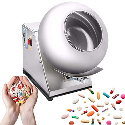 máquina de recubrimiento de tabletas totalmente automática, máquina giratoria de chocolate mini de escritorio, para recubrimiento de bolas de azúcar y chocolate seco,220V