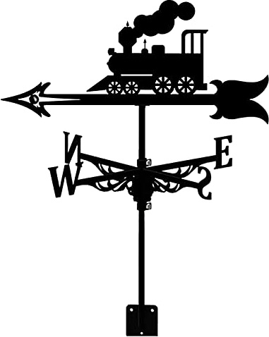 EICOFF Exquisite Metall-Wetterfahne, Ornament, Garten-Wetterfahnen, Windfahne mit Rostschutzbeschichtung, Windrichtungsanzeiger, Wetterhahn aus Edelstahl mit Rostschutzbeschichtung für Garten, Terr