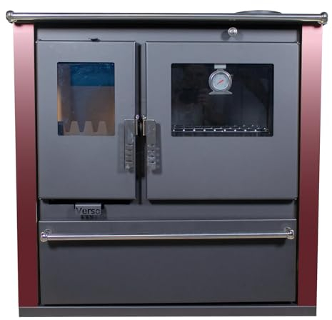 EEK A+ Verso CS Plus Küchenofen Kaminofen Holzherd 7.7 kW - Bordo