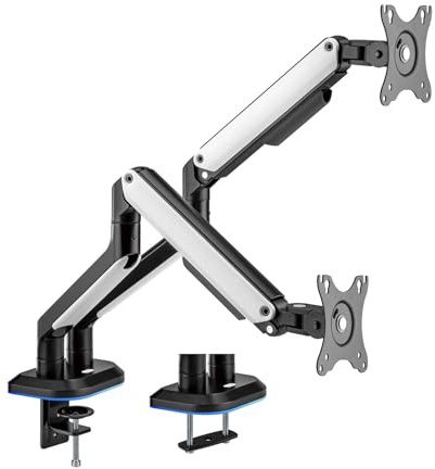 Aisens Soporte de Mesa RGB Gaming Contrapeso Giratorio e Inclinable para Monitor/TV 9Kg de 17-32