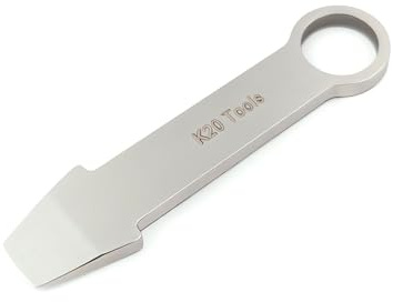 Keychain Mini Pry Bar - Tiny EDC Crowbar - (Stainless Steel) Pocket Tool