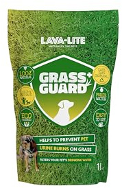 Lava-Lite Grass Guard+ - Preventor de parches de orina (1000 g) / neutralizador natural de orina de perro para cuencos de agua, reparación de hierba, reparación de parches de quemaduras de orina
