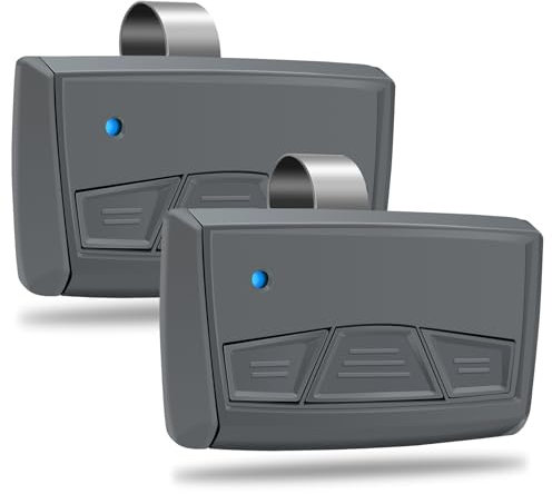 MMT103 3-Button Transmitter Replace for Mighty Mule MMT103 Remote, Compatible with Mighty Mule Garage Door Openers and Gate Openers, Replace for FM135/FM134, etc., Can Control Three Devices 2 Pack