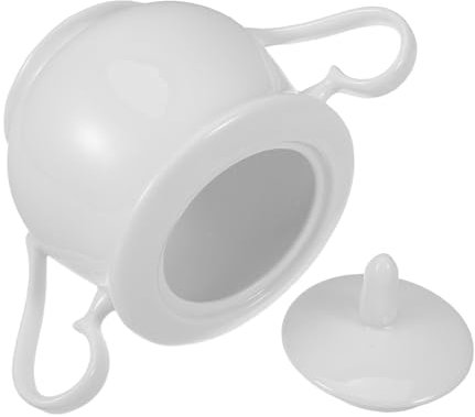 Luxshiny Bote De Azúcar De Cerámica Elegante Tapa Almacenamiento Para Dulces y Condimentos Capacidad De Diseño Europeo Para Cocina y Barra De Café