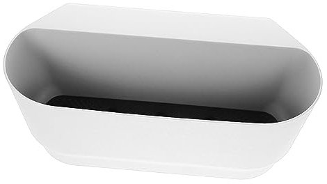 TOYANDONA Jardinière Suspendue Balcon Pot de Fleurs à Balustrade Grosse Taille Blanc pour Plantes Succulentes Extérieur Jardin Solide Pratique