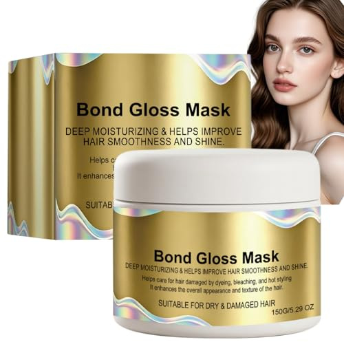 Bond Gloss Mask,Hair Gloss Conditioner&Hydrating Hair Mask for Moisturizing,Nourishing&Improving Damaged Hair,Softening Hair Mask for Dry or Greasy Hair,Conditioner for Strong,Lustrous&Smooth Hair