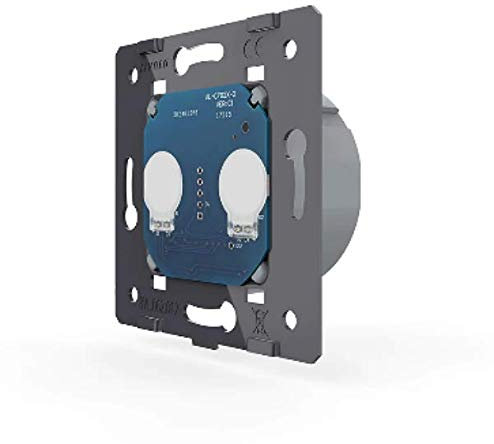 LIVOLO VL-C702RS - Interruptor de luz táctil (cristal), color blanco