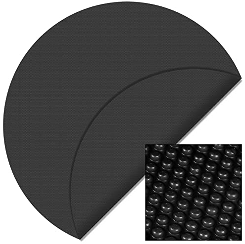 Copertura a bolle d'aria per piscina rotonda Ø 5m nero Protezione isotermica