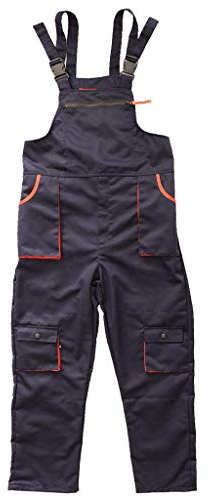 Tubayia Unisex Arbeitsanzug Atmungsaktiv Arbeitskleidung Arbeitsoverall mit Mehreren Taschen (Blau)