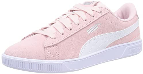 PUMA Vikky v3, Basket Femme, Chalk Rose Blanc Argent, 37.5 EU