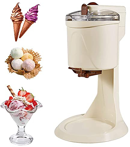 Heladera Con Compresor En Casa Heladera, Máquina Automática De Helado Suave 1L Máquina De Helado De Gran Capacidad Para Yogur Helado, Sorbete, Incluidas Recetas Recipiente De Helado Extraíble