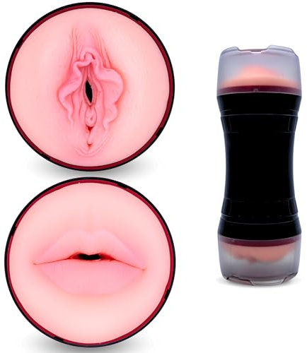 Vagina realistica | masturvatore per uomo sex toy doppia azione Pussy e bocca aspirante in silicone ultra morbido per un piacere ancora maggiore ogni