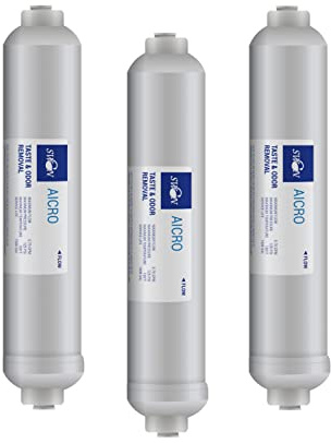 Bellerofonte Filtre en ligne avec charbon actif en granulés GAC 10 pouces, Pre filtre pour les installations à osmose inversée, installations traitement eau potable (3)