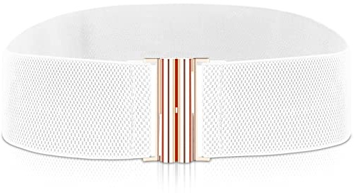 cobee Ceintures Larges Extensibles pour Femmes, Ceintures de Taille Élastique Vintage Mode Rétro Ceinture Cinch Réglable avec Boucle pour Robes