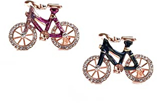ARFUKA 2 Stück Anstecknadel Strass Fahrrad Broschen Brosche Pins Anstecknadel Geschenk für Männer und Frauen Kleidung Taschen Jacken