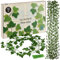 LIVAIA Plantas Artificiales de Hiedra: 12 Guirnaldas - Artificial de 78-80 Hojas, decoración de habitación o balcón - para privacidad - 200x13 cm