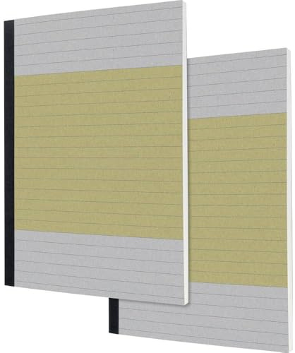 Sigel Quicknote Notizbuch A5 liniert Recyclingpapier 200 Seiten 2 Stück | SN100, FSC-zertifiziert, hoher Weißegrad und Kartoncover für Alltag und Büro