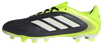 Adidas Unisex COPA Pure III Club Firm Ground/Multi Ground Football Boots, Core Black/Cloud White/Lucid Lemon, 43 1/3 EU