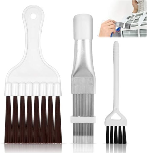 FSWWSF Peine de láminas de 3 piezas, secador para secador de bomba de calor, peine de láminas, aire acondicionado, condensador, limpieza de peine, secador de ropa, limpiador de láminas