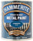 AMK® Hammerite Metal Paint Hammered Blue 750ml Direct To Rust Quick Drying No Primer Or Undercoat Needed Single Coat