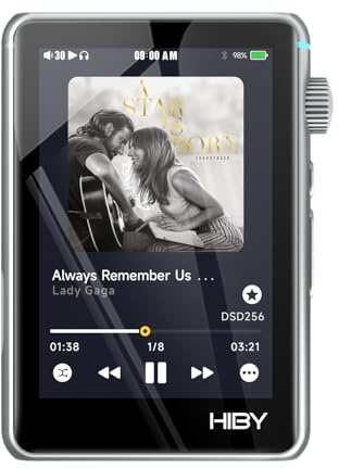 HiBy R3 II 2025 Hi-Res Audio-Player – Dual-DAC-Chips, MQA-Dekodierung, Qobuz/Tidal-Player mit Bluetooth 5.1, 3,5 mm SE/4,4 mm BAL-Ports, bis zu 2 TB erweiterbarer Speicher