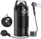 Tadomoe 20L Ducha Camper Portatil con Bomba de Aire de Pie, Bolsa Ducha Camping con Boquilla Práctica para Camping, Senderismo y Playa