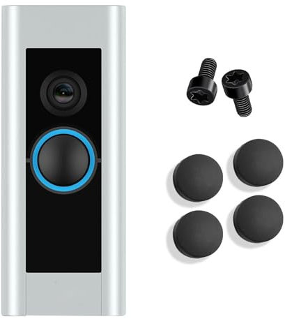 Pulsante rotondo per campanello - Sostituzione pulsante campanello con confezione da 8 pulsanti e confezione da 4 viti, pulsanti videocitofono, riparazione pulsante rotto rotto