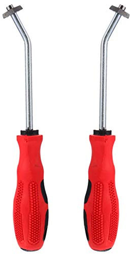 Mipcase 2pcs Tile Grout Tool Sealant Finisher with Tungsten Steel Edge Scraper for Tile Joints Cleaning and Caulking Removal, Sturdy Grout Caulking Cleaner for Kitchen and Bathroom Random Color