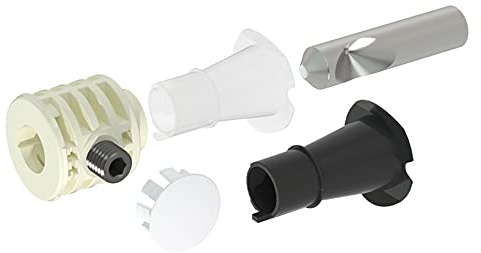 Fischer WB9 B TU, 551884, Fissaggio Nascosto per Sanitari, per WC e Bidet sospesi a Muro, con Accesso dal Basso, per Spessori Ceramica 34-47 mm, bianco