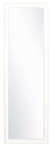 CHELY INTERMARKET MOD155 Espejo De Pared Cuerpo Entero Blanco Clásico Decorativo Vertical Horizontal 35x140cm para Dormitorio Salón Oficina Marco Madera Estilo Elegante Fabricado En España