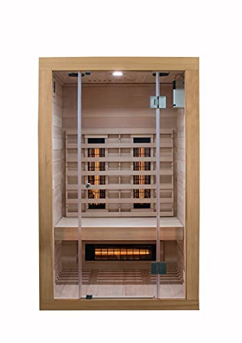 SaunaMed 2-6 Person Full Spectrum Infrared Indoor Sauna EMR Neutral™ 13A Plug & Play (2 Person)