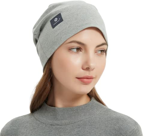 Radia Smart® EMF Protection Slouch Beanie 5G WiFi Strahlungsschutz Gehirnmantel, grau