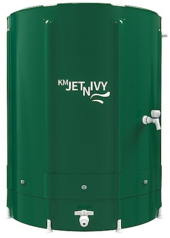 KMJETNIVY Rain Barrel Anti-Collapse Collapsible Rainwater Collection System,Portable Water Storage Tank,Garden Water Catcher(265G)