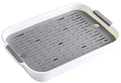 Kaninchen Katzentoilette, Haustier-WC Bettwäsche Urin-Pfanne,Kaninchenkäfig Toilette,Tablett für Baby, Kaninchen, Meerschweinchen, Chinchillas, Frettchen (Weiss, S)