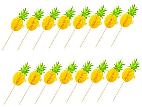 Ciieeo Einzigartige Kuchen-toers Hawaiian Party Dekorationen Aufkleber 30pcs Kuchen Picks Für Dekorative