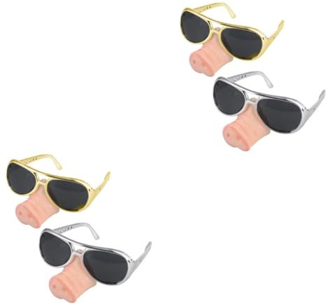 WRITWAA 4stücke Partybrille Mit Schweinenase Lustige Kostümzubehör Für Halloween Karneval Fasching Weihnachten Und Mehr Witzige Accessoires Für Unvergessliche Momente