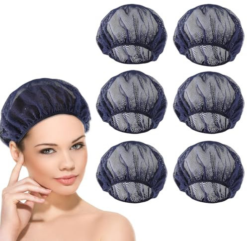 Jeffdad 6 retine per capelli per dormire, riutilizzabili, per dormire, per capelli ricci, da donna