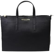 Ermanno Firenze Tiara, Borsa a Mano Unisex-Adulto, Nero