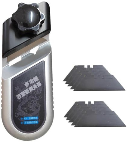 FLKWOP Chanfrein en V pour plaques de plâtre, outil de coupe de cloison sèche 45° 90°, rabot pour plaques de plâtre, cutter, manuel rapide et efficace pour plaques de plâtre
