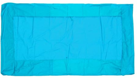 HEJIGOOD Garden Swing Chair Canopy Cover Replacement Waterproof Polyester with Straps (Turquoise,3-Seater)