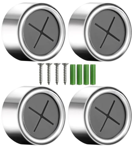 Soportes para Toallas de Té, 4 Piezas, Colgador Trapos Cocina Redondos, Anticolisión Toalleros de Ganchos Adhesivos, Sin Taladro Colgador, Toallero Adhesivo Baño Fuerte, para Baño, Cocina y Hogar